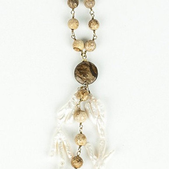 Beautiful Ali & Bird Freshwater Pearl Necklace, Two Left - Picture 3 of 4